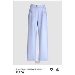 Cider Wide Leg Trousers Blue